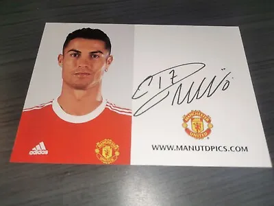 Cristiano Ronaldo Unsigned Manchester United Autograph Card • $60