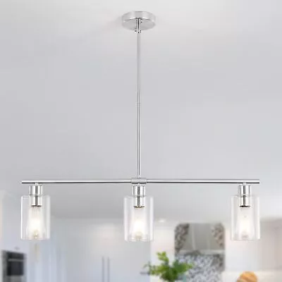 Modern Glass Chandelier Kitchen Island Lighting Fixture Pendant Ceiling Light US • $82