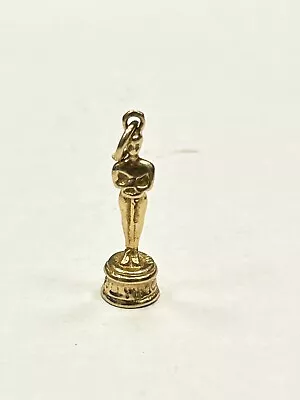 Vintage 14k Yellow Gold  HOLLYWOOD  Oscar Award Pendant Charm Unique • $249.99