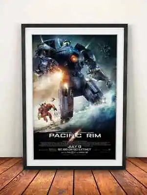 Pacific Rim 2013 - Movie Poster Framed Black A4 A3 • £5.85