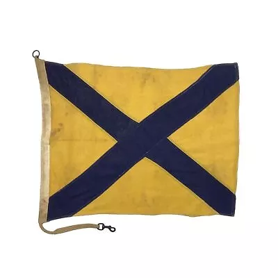 Vintage Cotton Nautical Signal Flag Maritime Old Naval Ship British Royal Navy • $225.25