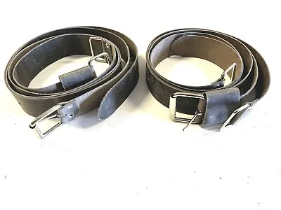 Genuine Leather Luggage Rack Straps Trunk Rack Straps For Vintage Cars  Gray • $89.90