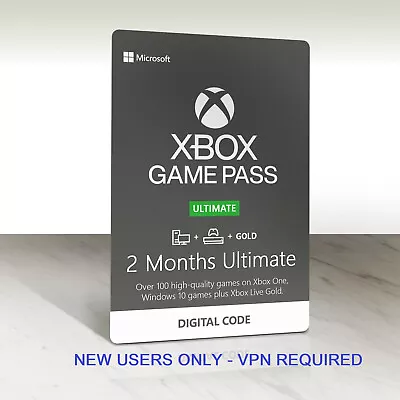Xbox Game Pass Ultimate 2 Months Trial Live Gold EA Play (USA ) New Users (VPN ) • £7.19
