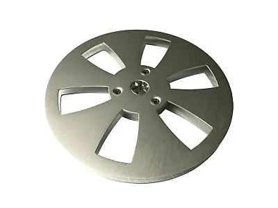 RoXdon 7  Empty Silver Aluminium Spool For 1/4  Reel To Reel Tape Recorder • £39