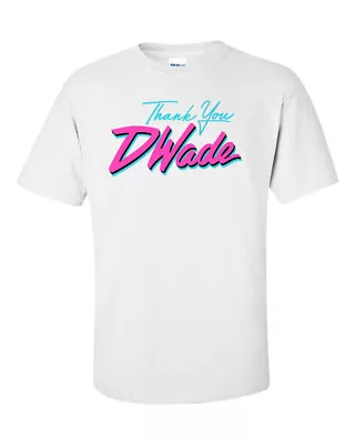 WHITE Dwyane Wade Miami Heat  Thank You DWade   T-Shirt • £14.22