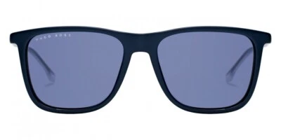 $69.99 • Buy Hugo Boss Sunglasses BOSS 1148/S FLL 56mm Matte Blue Blue Lens Square Unisex