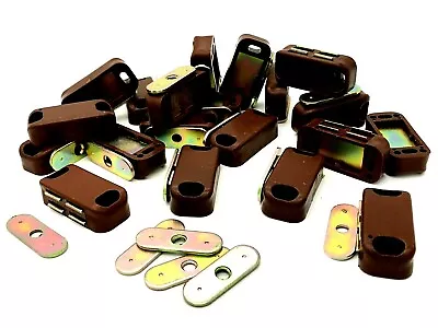 £2.49 • Buy MAGNETIC CATCHES Brown Strong Magnet Cupboard Wardrobe Door Catch Lock (257)