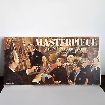 Masterpiece Board Game Art Auction Parker Brothers Vintage 1970 • $40