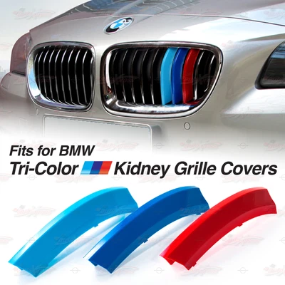 $19.90 • Buy For BMW *ALL SERIES* M Performance Sport Kidney Grille Colour Cover Insert Clips
