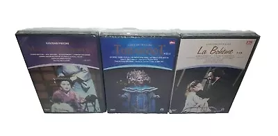 Giacomo Puccini 3-dvd Lot: Madama Butterfly / Turandot / La Boheme - New Sealed • $35