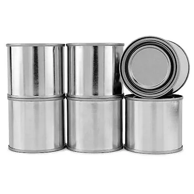 Cornucopia Metal Paint Cans With Lids (1/4 Pint Size 6-Pack) Tiny Empty Unl... • $23.35