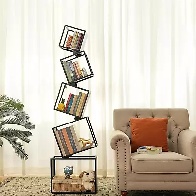 Bookshelf 2024 New 5-Tier Bookshelves 67  Bookcase Modern Book Storage • $109.42