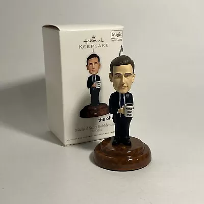 2011 Hallmark Keepsake Ornament MICHAEL SCOTT BOBBLEHEAD W/ Sound The Office • $18.99