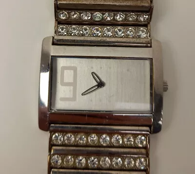 Storm Ladies Diamante Watch Rectangular Face Stainless Steel 7cm TCN4 - WRDC • $9.95