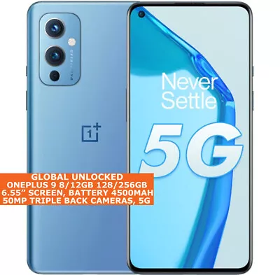 ONEPLUS 9 8/12gb 128/256gb Octa-Core 6.55  Fingerprint Id Android 11 5g LTE NFC • $773.71