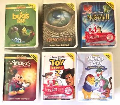 2000 Disney Video Showcase McDonalds Happy Meal Toys Complete Set Of 6 NIP • $8