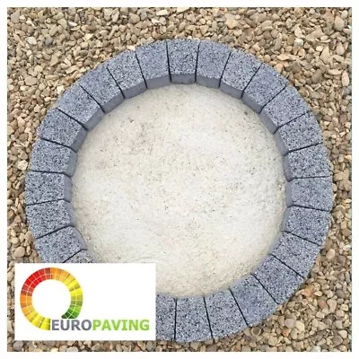 78 Cm Grey Circle Ring Concrete Stone Edging Brick Tree Surround Grass Border • £85