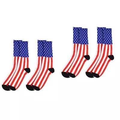  4 Pairs Women's Crazy Funky Groomsmen Sock Graduated Compression • £18.38