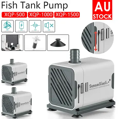 $23.99 • Buy Adjustable Flow Aquarium Pump Water Submersible Fish Tank Fountain Pond MarineAU