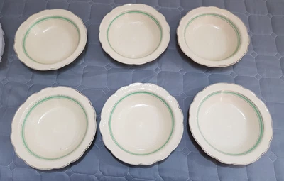 $25 • Buy 6 X Vintage J & G Meakin Sunshine Sol 391413 C1930s Large Bowls RP.561073