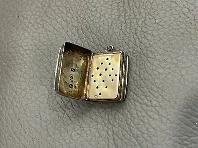 Antique English Nathaniel Mills Sterling Silver Vinaigrette • $325