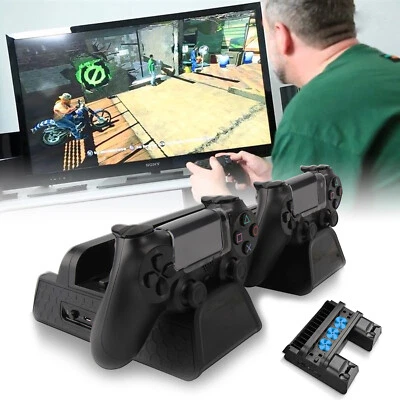 $30.99 • Buy Vertical Charging Station Cooling Stand Controller For PS4 / PS4 Slim / PS4 Pro