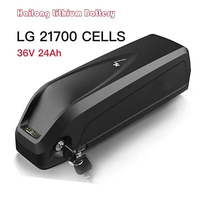 36V 24Ah E-bike Li-ion Battery LG 21700 Cell For 50W-700W Electric Bike Motor • £295