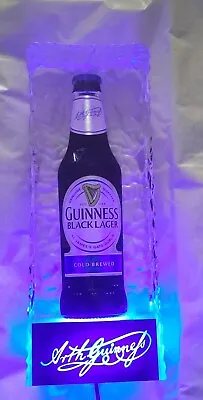 £145 • Buy Rare Light Up Guinness Bottle In Ice Cube Black Label