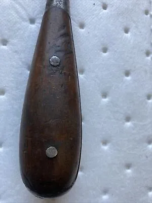 Antique Vintage German Split Wooden Handle Flat Head Large Screwdriver • $15