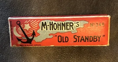 VINTAGE M. HOHNER’s “OLD STANDBY” No. 34B HARMONICA  With History C23 • $12.50