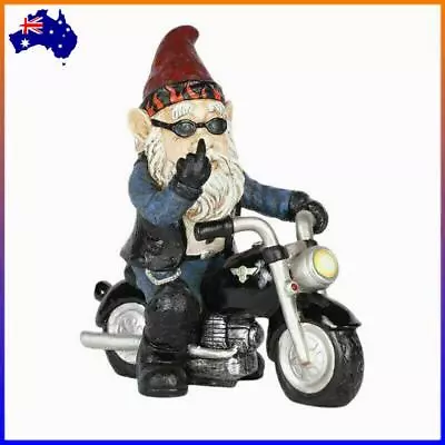 Novelty Motorcycle Funny Naughty Lawn Figurine Garden Ornaments Gnome Statues AU • $18.99