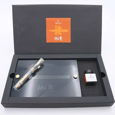 DELTA Fountain Pen Dolce Vita Demonstrator Vermeil Nib M 14K • $899.96