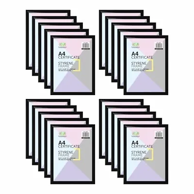 A4 Certificate Photo Frames Black Poster Picture Frame Home Decor Multipack's‼‼ • £12.19