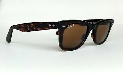 £52.01 • Buy Ray-Ban Sunglasses Polarized Wayfarer 50mm RB2140 902/57 TOP OF RANGE RRP£184 
