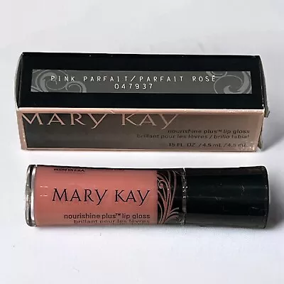 New In Box Mary Kay Nourishine Plus Lip Gloss *PINK PARFAIT* #047937  NEW In Box • $11.95