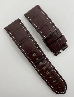 $225 • Buy Authentic Officine Panerai 24mm X 22mm Brown Alligator Watch Strap Band Tang OEM