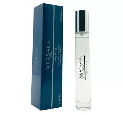 Versace Eau Fraiche Men Mini 0.33 Oz 10 Ml Eau De Toilette Spray New In Box • $15.94