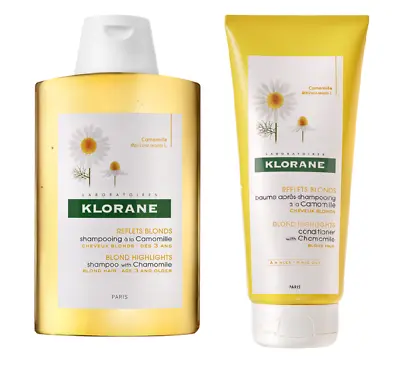  DUO Klorane Shampoo 200ml + Conditioner 200ml Blond Highlights With Chamomile • £20.90