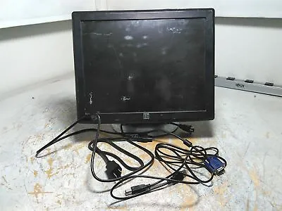 Elo TouchSystems ET1515L-7CWC-1-GY-G 15  LCD Touchscreen & Stand VGA USB • $45