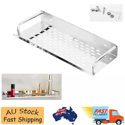 Stainless Steel Bathroom Shower Shelf Basket Caddy Wall Hanging Rack Storage AU • $15.99