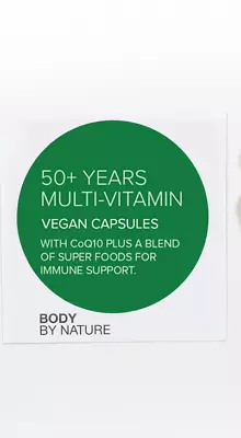 Vegan Multivitamin 50+CoQ10ZincIodinBoronSeleniumB12B6ChromiumMagnesium • £14.97