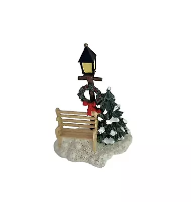Vintage 1992 Christmas Streets Tree Bench Lamppost Figurine Replacement • $9.95