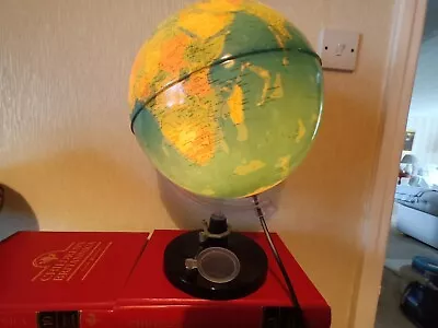 Vintage Tecnodidattica Illuminated Revolving Desk Globe.Working. • £29.99