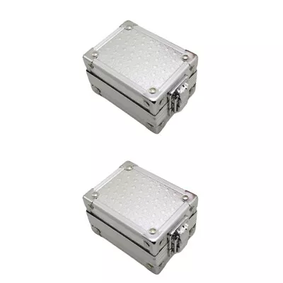  Set Of 2 Alloy Watch Winder Stand For Men Travel Cosmetic Bag • $43