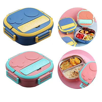 Thermal Lunch Box Portable Food Insulated Warmer School Food Container Adult Kid • £10.99
