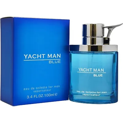 YACHT MAN BLUE By Myrurgia Cologne EDT 3.3 / 3.4 Oz New In Box • $14.97