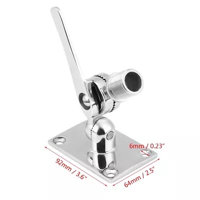 316 Marine Grade Stainless Steel Boat VHF Aerial Antenna Ratchet Base Mount • $36.24