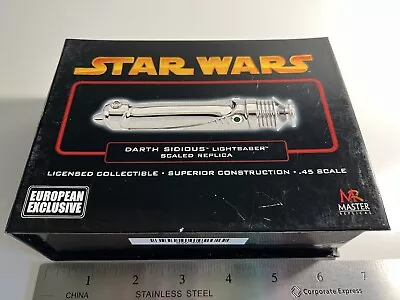 Master Replicas SW-330 STAR WARS European Exclusive SIDIOUS .45 Scale Lightsaber • $100