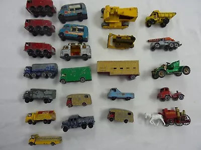 Job Lot Vintage 23 Lesney Unboxed Models Cars Lorries Buses - Various Conditions • £25.76