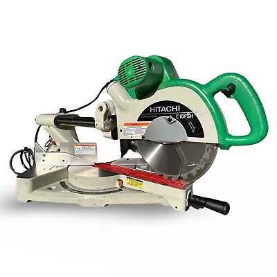 Hitachi C10FSH 10” Dual Bevel Sliding Compound Miter Saw Crafted In Japan Clean! • $1145